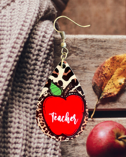 Teacher teardrop earrings