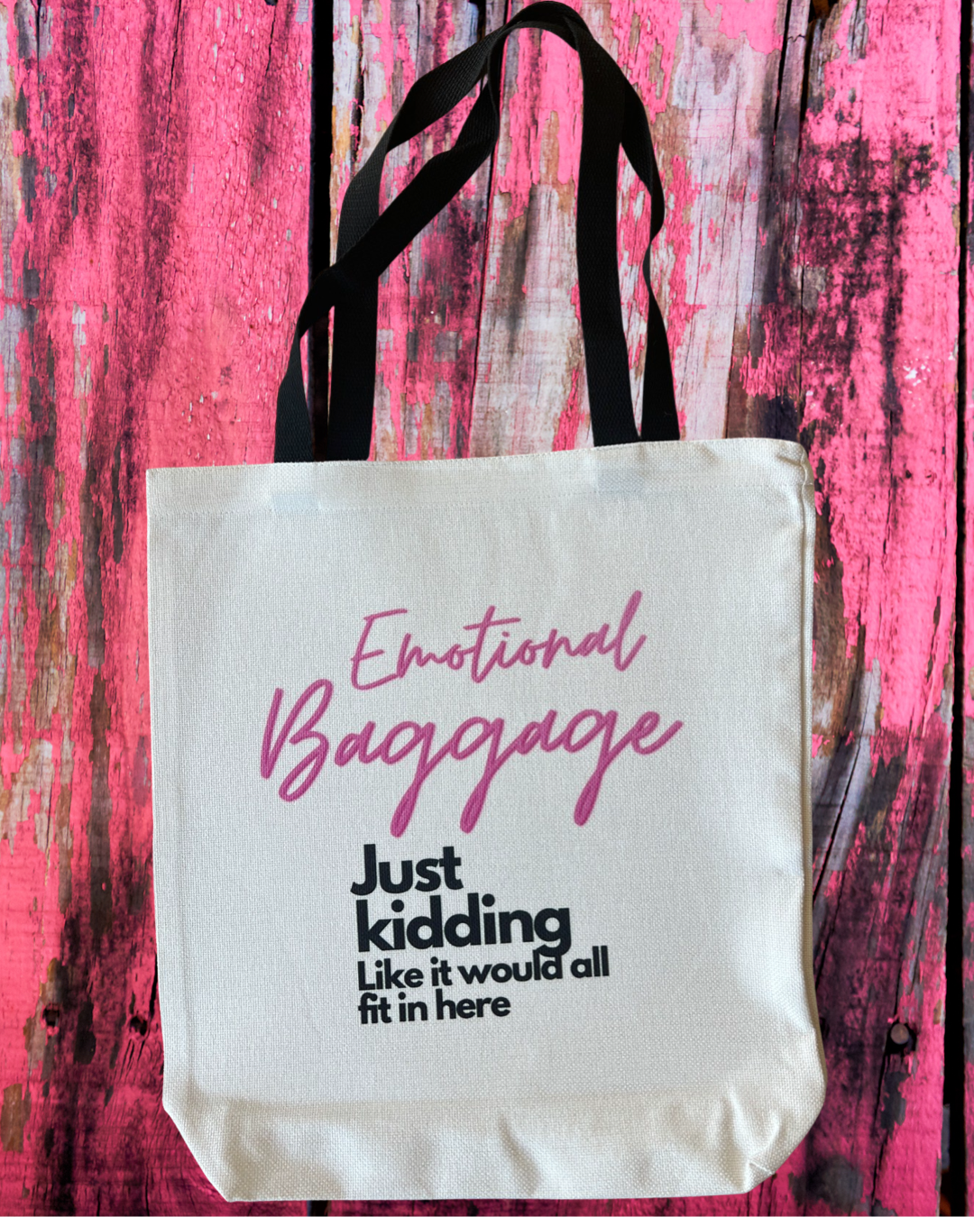 Emotional tote bag