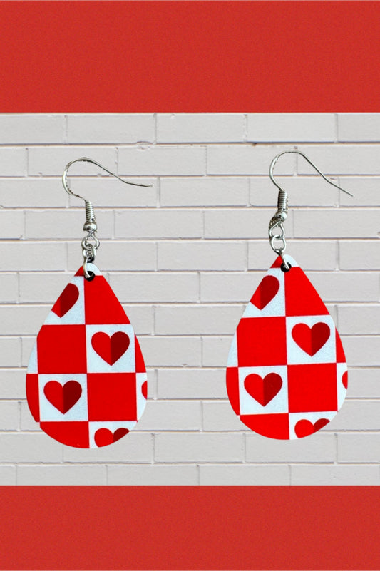 Valentine’s teardrop earrings