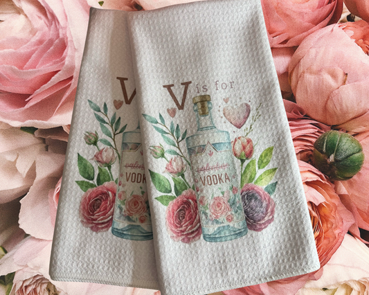 Vodka kitchen towel set