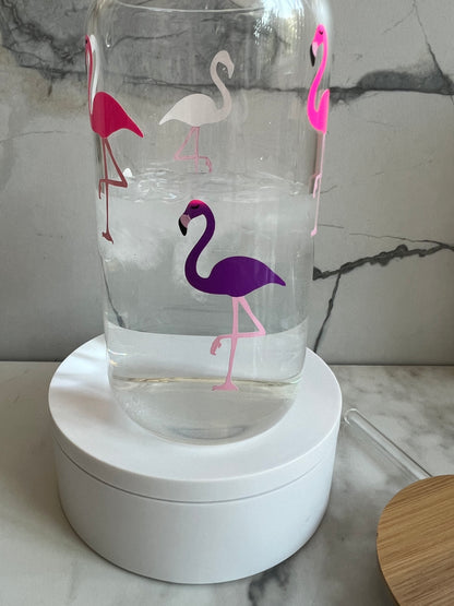 Flamingo glass