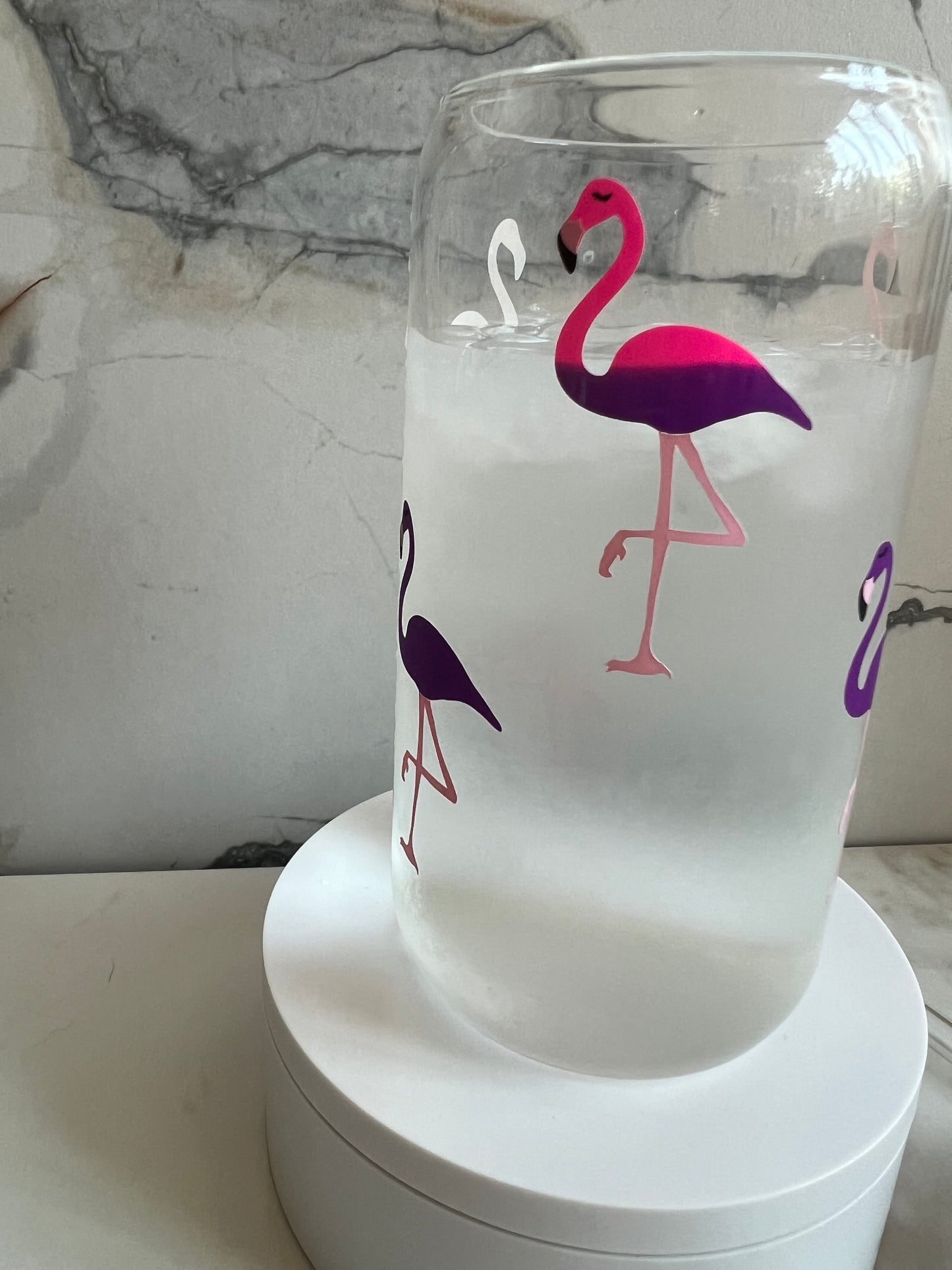 Flamingo glass