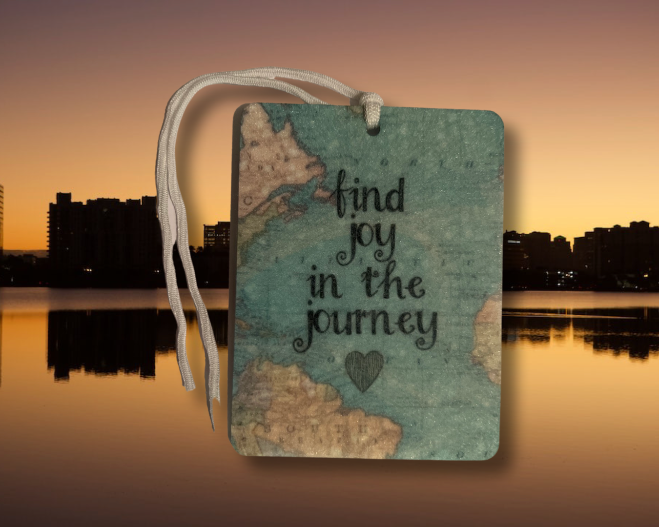 Find joy in the journey car air freshener